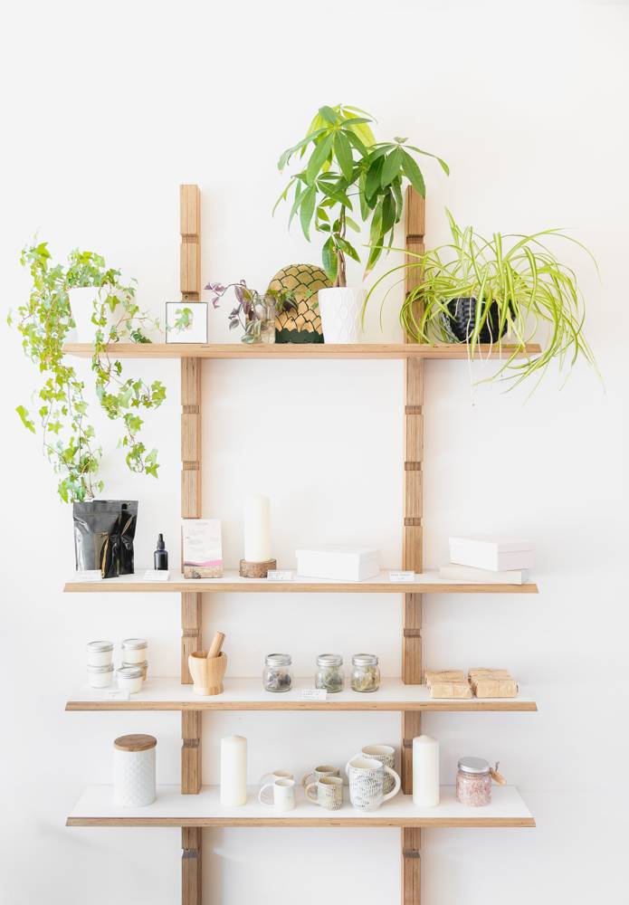 Candles, plants and ceramics
